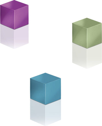 Tableau en verre aimants Sigel - 11x11x11mm - c5 fort - set 3 couleurs - si-ba727