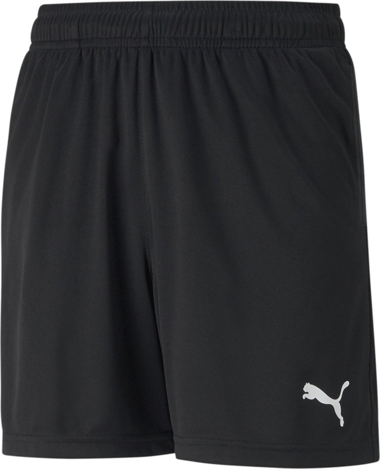 Puma teamrise training shorts jr pantalon de sport unisexe - noir- blanc