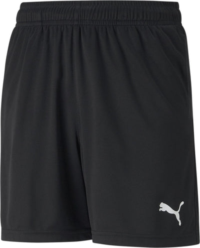 Puma teamrise training shorts jr pantalon de sport unisexe - noir- blanc