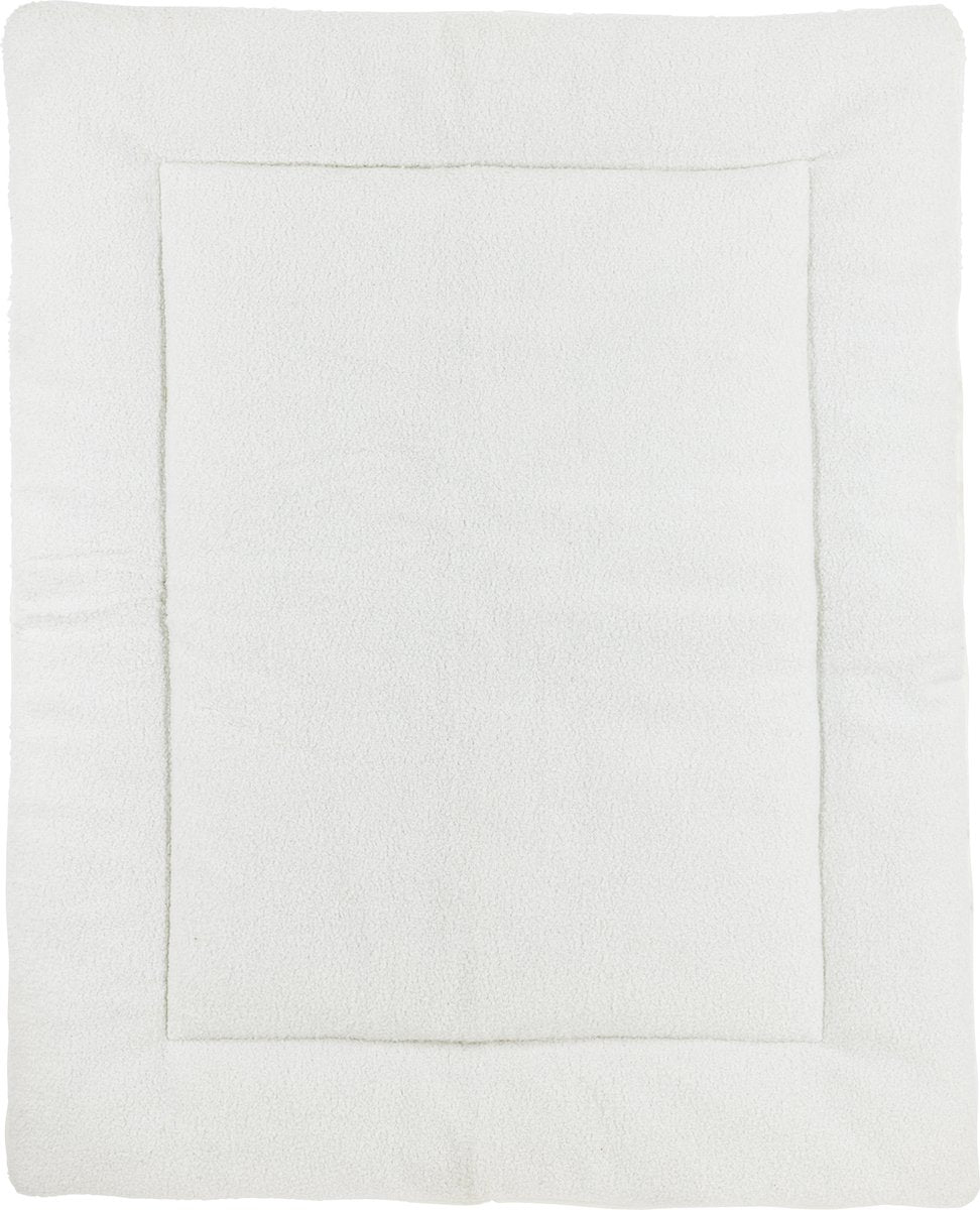 Couverture de parc bébé bouclé Meyco - blanc cassé - 80x100cm