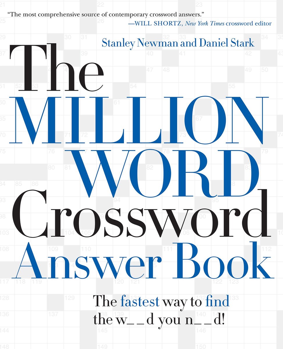 Le livre de réponses de mots croisés d'un million de mots
