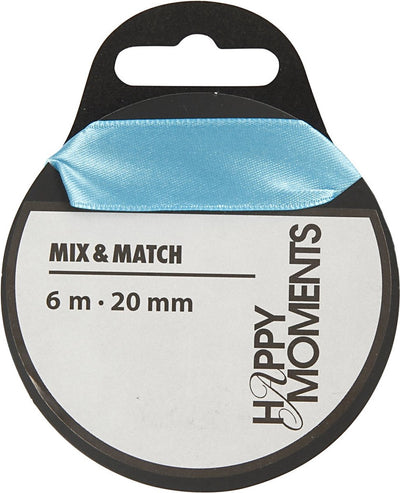 Creativ Company Satin Ribbon clair bleu, 15m