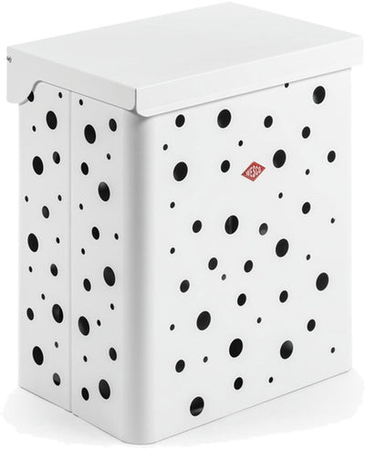 Wesco panier à linge duo 1 avec insert | 64 litres | boîte à linge duo (2x32 litres) | métal - blanc mat | panier de lavage