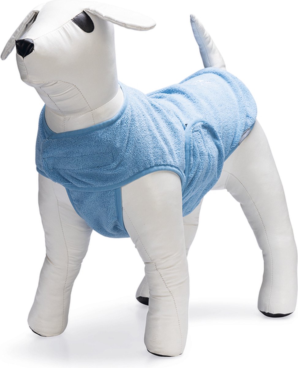 Beeztees aras - peignoir pour chien - bleu - 32 cm