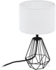 Lampe de table Eglo Carlton 2 - E14 - 30,5 cm - noir et blanc