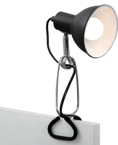 Briloner fix - lampe à pince - lampe de bureau avec culot E14 - incl. interrupteur marche/arrêt - spot à pince avec cordon 140cm - noir