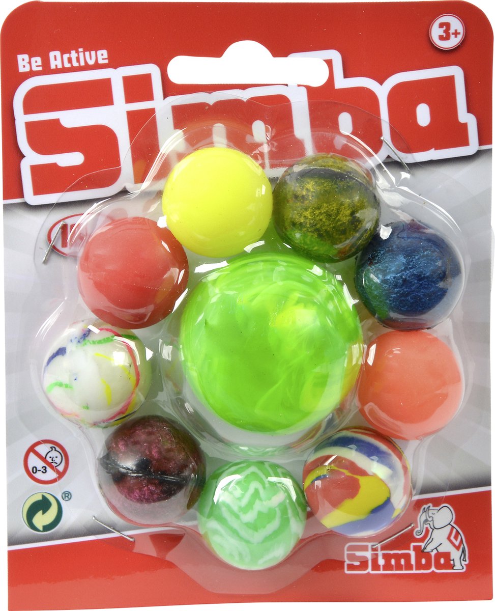 Simba - balles rebondissantes - 10 pièces - balles rebondissantes