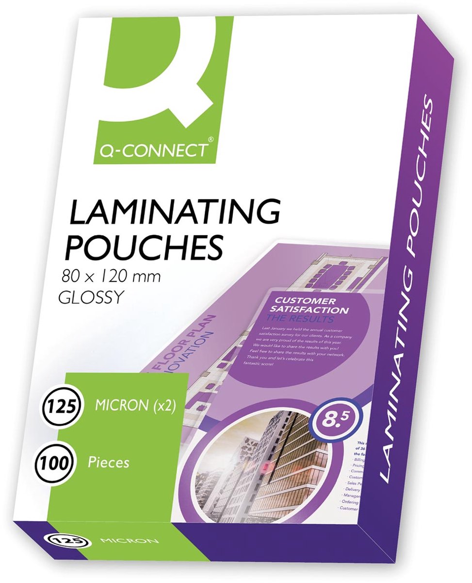 Pochette de plastification Q-connect 2x 125 microns a7 100 pièces