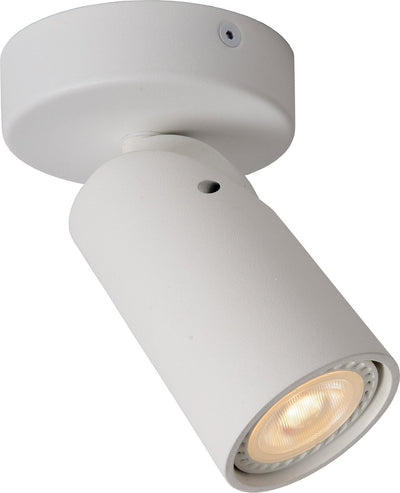 Lucide xyrus - spot de plafond (plafonnier) - ø 9 cm - led dim to warm - gu10 - 1x5w 2200k 3000k - blanc