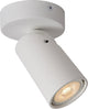 Lucide xyrus - spot de plafond (plafonnier) - ø 9 cm - led dim to warm - gu10 - 1x5w 2200k 3000k - blanc