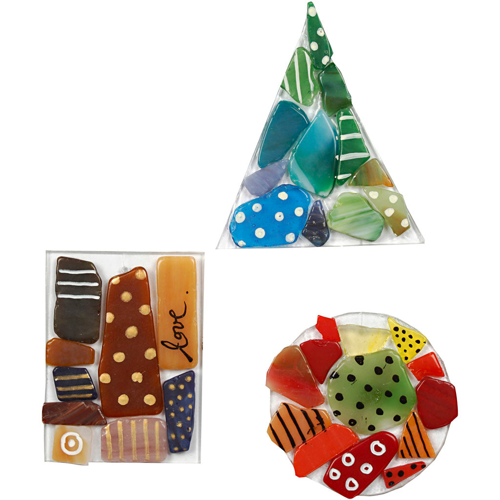 Creativ company group set pendentifs en mosaïque, 40 pièces, 1 set