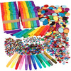 Creativ company paillettes et bâtons en bois, différentes couleurs, 1 set