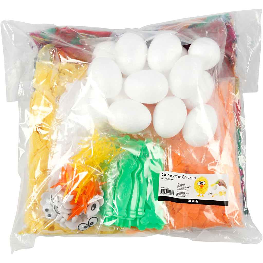 Creativ company set pour poussins, h: 6 cm, 16 pièces, 1 set
