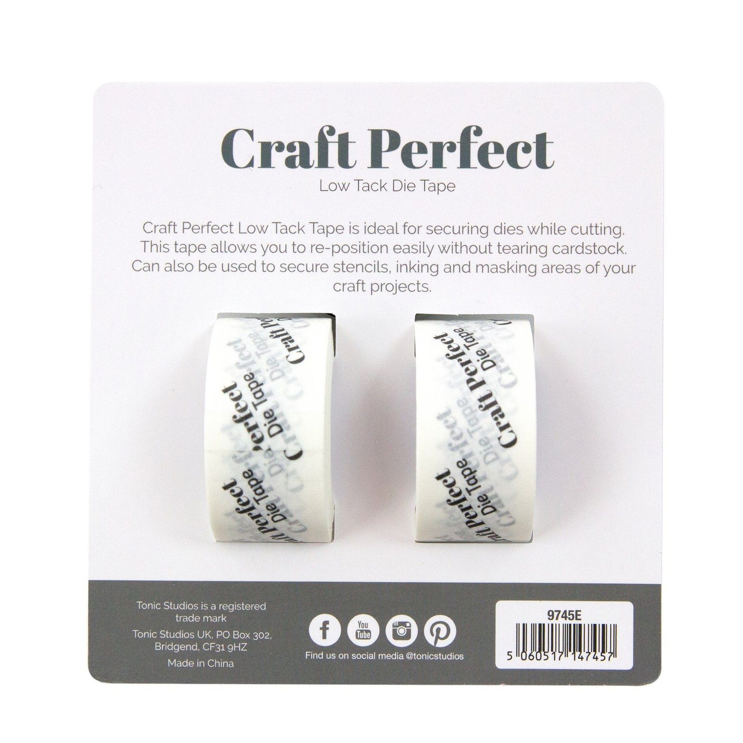 Craft Perfect par Tonic Studios Craft Perfect • Ruban adhésif à faible adhérence