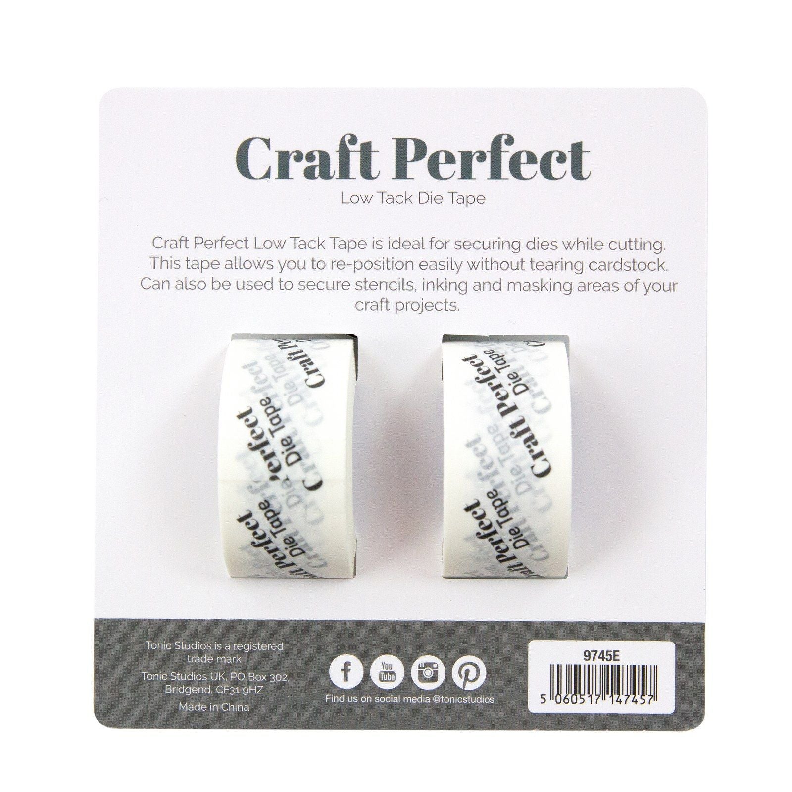 Craft Perfect par Tonic Studios Craft Perfect • Ruban adhésif à faible adhérence
