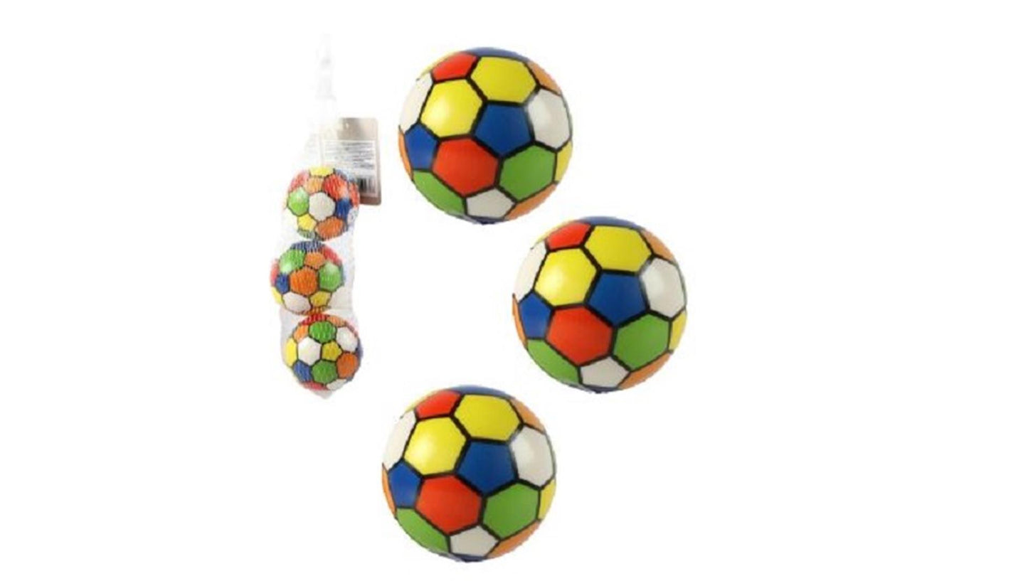 Boules en cuir artificiel 3 pièces en filet 6cm