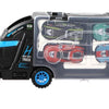 Camion 28cm avec 4 voitures 33x12x7cm