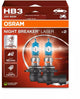 Osram Night Breaker Laser - Lampes de voiture halogènes 9005 hb3 - jusqu'à 150 % de lumière en plus et visibilité à 150 m - 9005nl-2hb - lot de 2 lampes