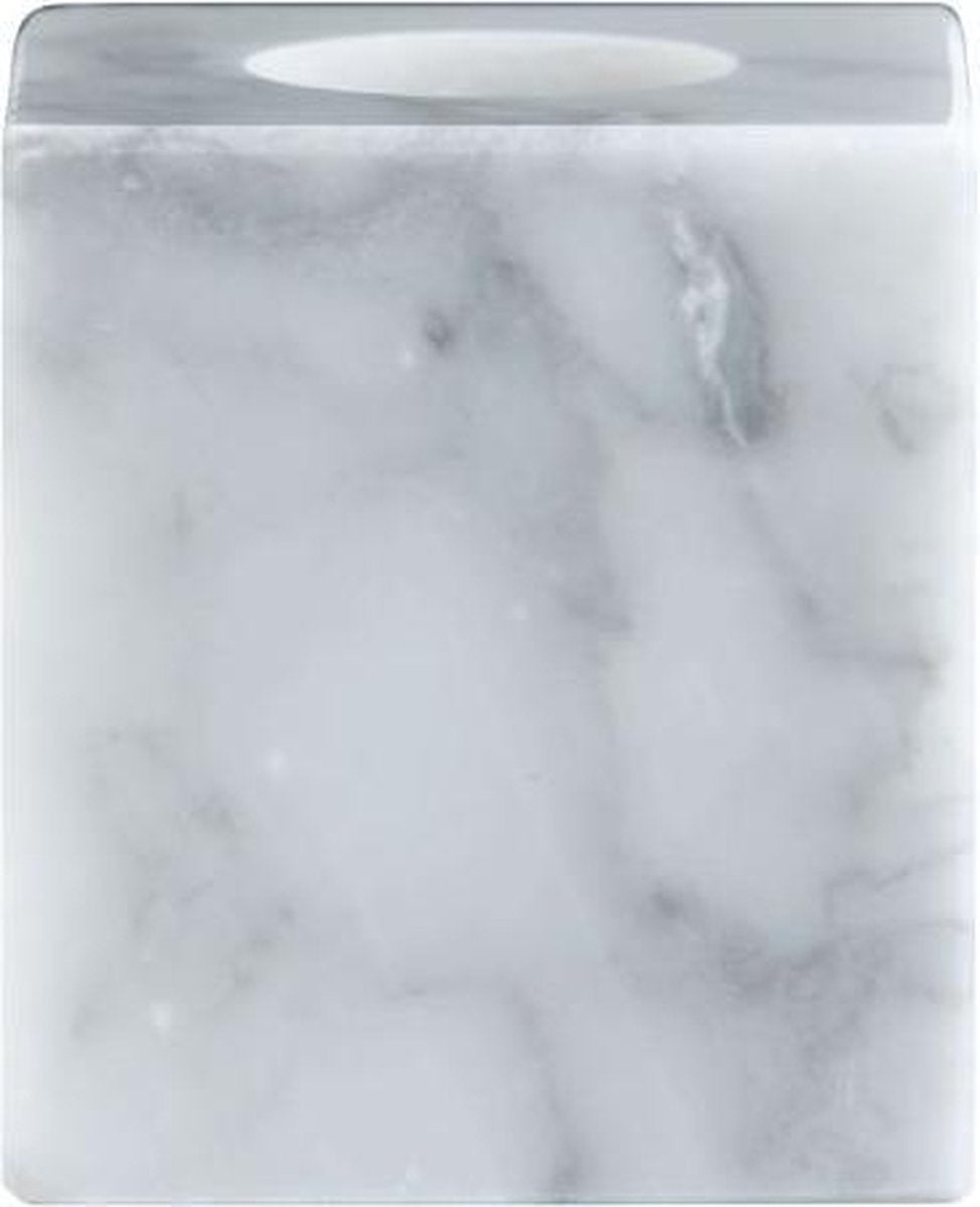 Ted Sparks - bougeoir de table en marbre - petit - blanc