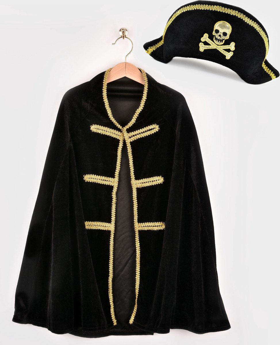Ensemble de déguisement avec cape et chapeau de pirate Den Goda Fen 98-128.