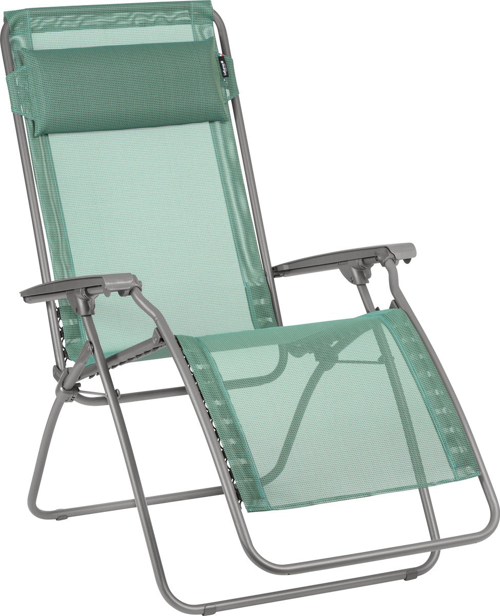 Lafuma r clip - fauteuil relax - réglable - pliable - apesanteur - vert chlorophyle