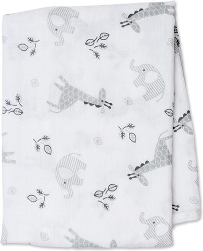 Lulujo - mousseline - emmaillotage - coton - 120x120 cm - afrique