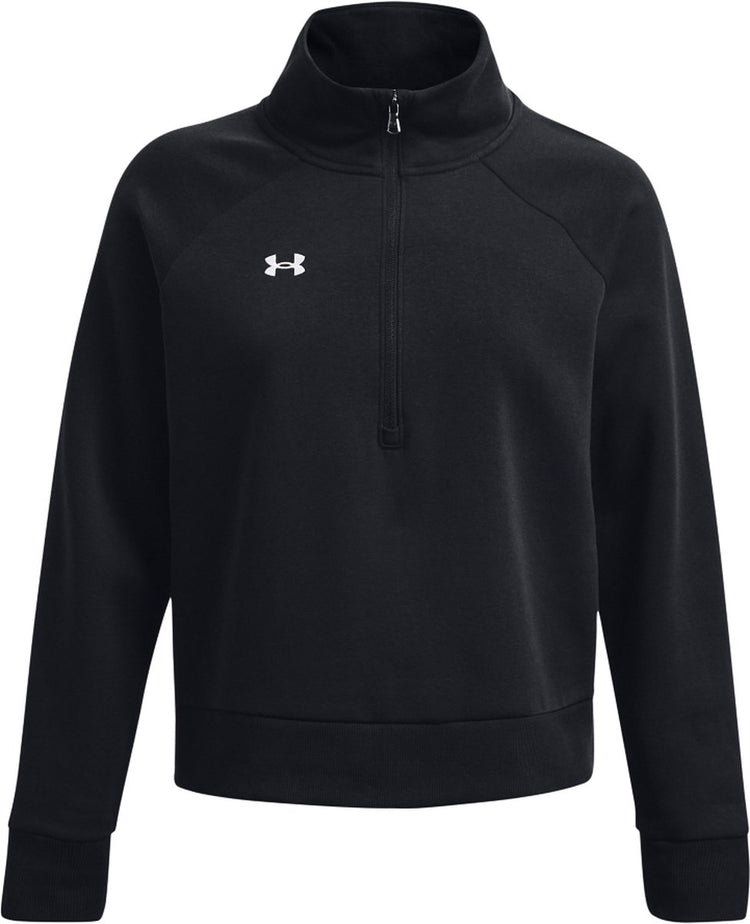 Pull Femme Under Armour UA Rival Fleece HZ - Noir - Taille XL