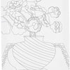 Creativ company toile de peinture avec impression, bouquet dans un vase, d: 1,6 cm, taille 24x30 cm, 360 g, 1 pièce