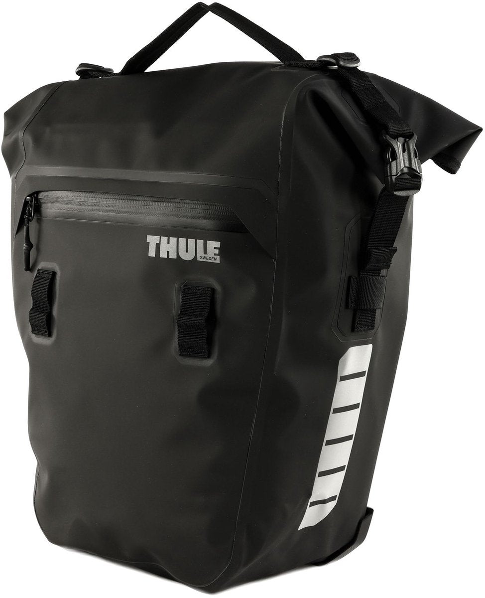 Sacoche de vélo Thule Shield - compartiment pour ordinateur portable - noir - capacité 22l