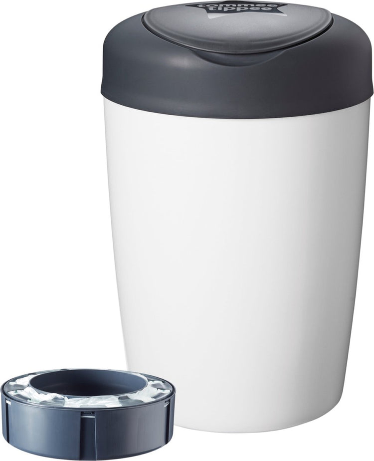 Poubelle à couches Tommee tippee simplee sangenic - jusqu'à 23 couches - 1 cassette de recharge - blanc