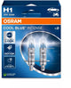 Lampes halogènes pour voiture Osram cool blue intense next gen h1 - lumière plus blanche et jusqu'à 100 % de visibilité en plus - qualité allemande - lot de 2 lampes - 64150cbn-2hb