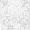 Creativ company toile de peinture avec impression, paysage floral, d: 1,6 cm, format 24x30 cm, 360 g, 1 pièce