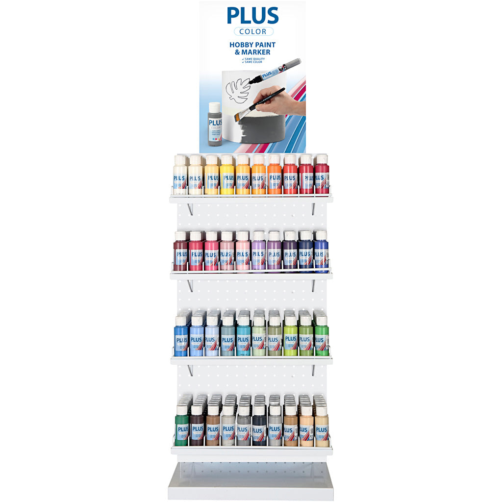 Peinture de loisirs Plus Color, 240 bouteilles, 1 boîte