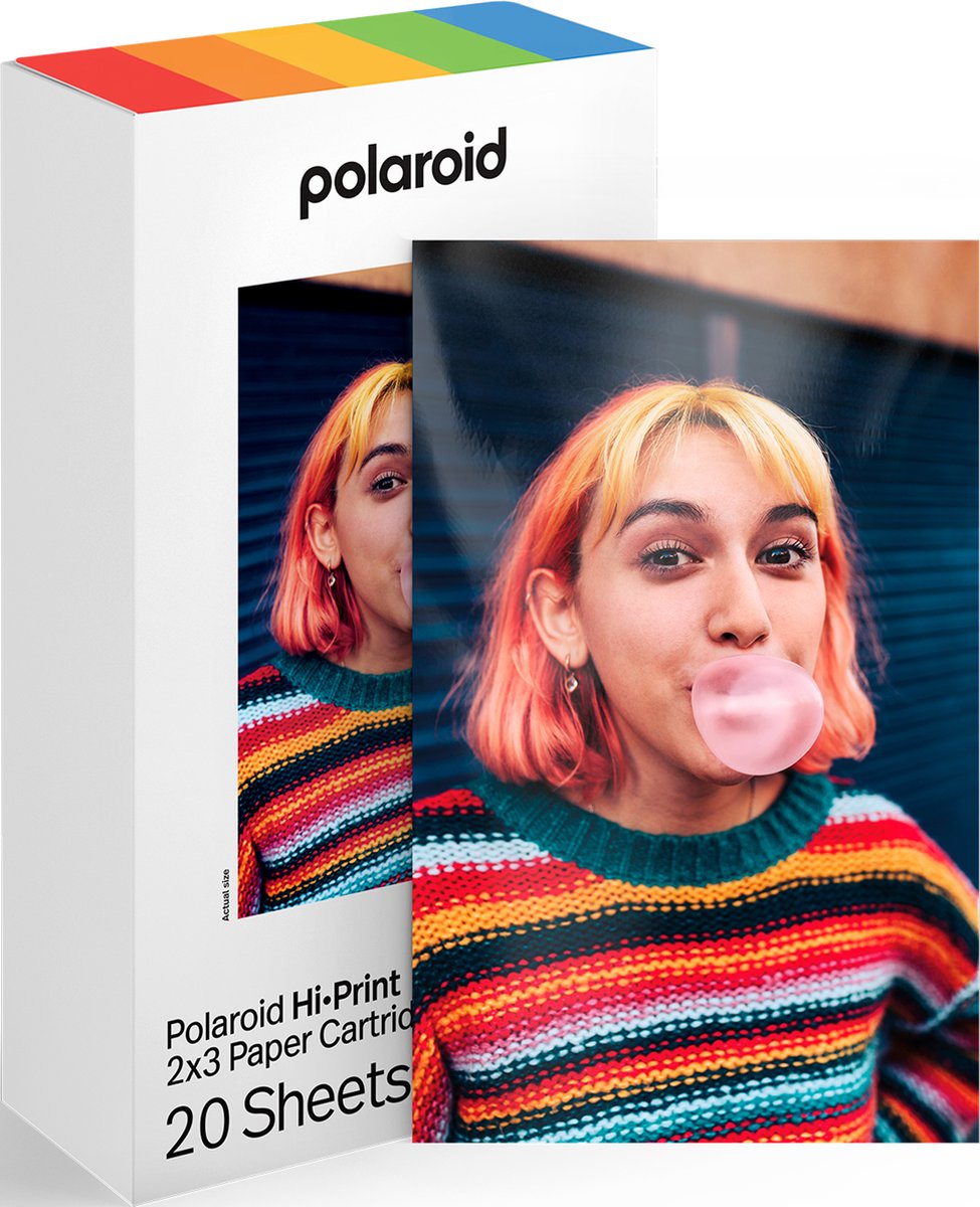 Polaroid hi-print 2x3 carte à rainure - 20 feuilles