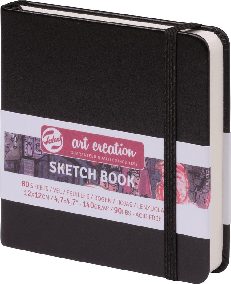 Talens art création carnet de croquis noir 12x12cm