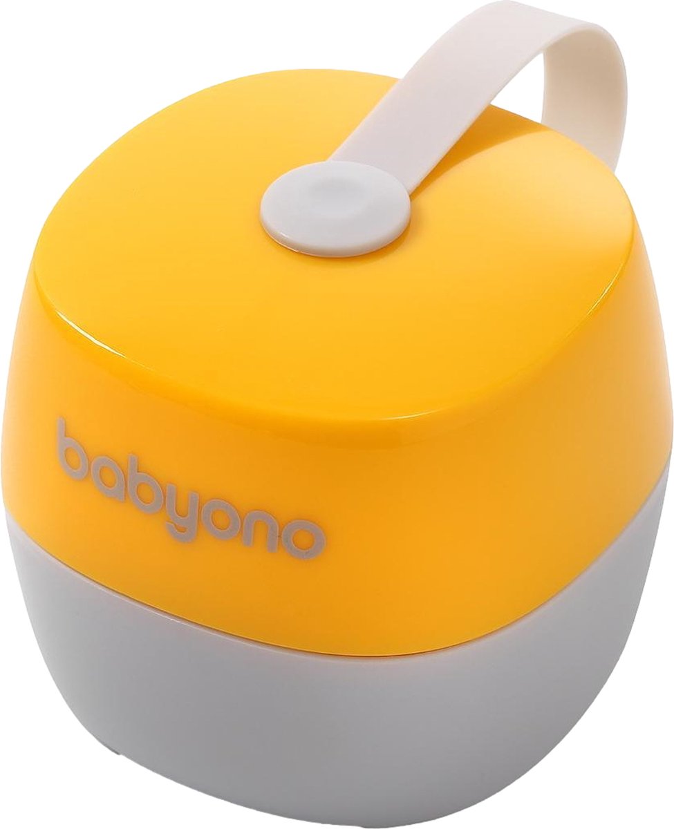 Babyono baby ono boîte à sucettes d'allaitement naturel jaune 535 03