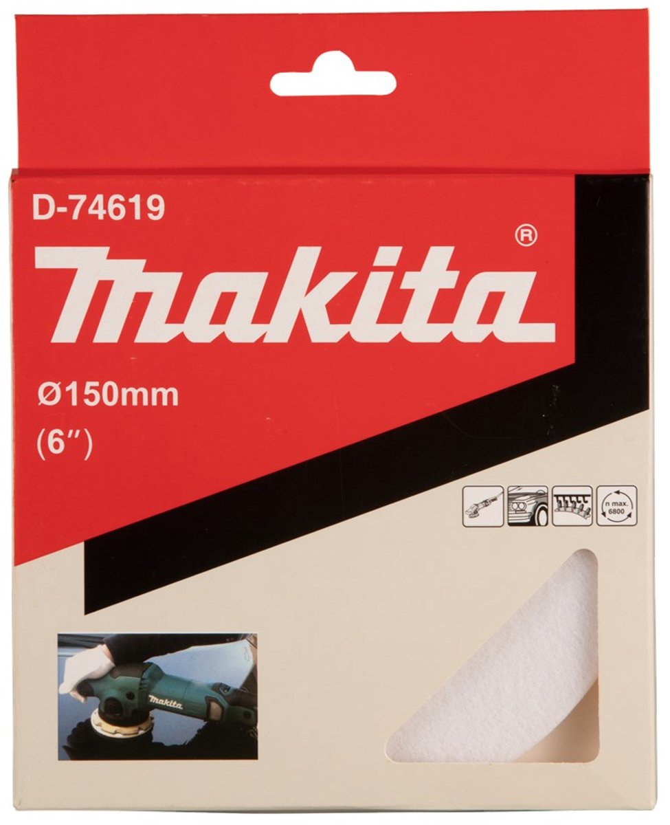 Accessoires Makita disque feutre 150mm - d-74619 d-74619