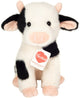 Teddy hermann hermann teddy peluche vache - tissu peluche doux - peluches premium - noir et blanc - 25 cm - animaux de la ferme