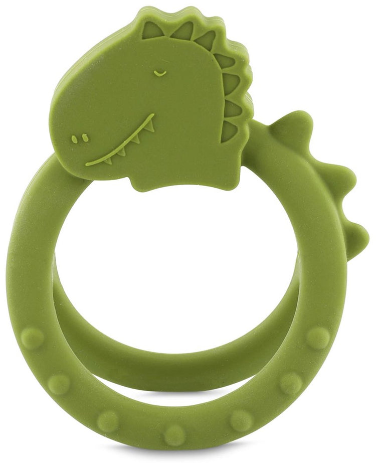 Trixie anneau de dentition sensoriel mr. dino – 0m+ – 100% silicone – idéal pour la dentition