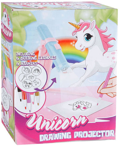 Projecteur de dessin à la licorne avec 6 marqueurs
