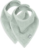 Jollein bavoir bandana vert cendré (pack de 2)
