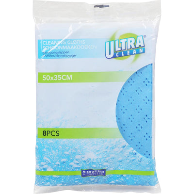 Chiffons de nettoyage en microfibres ultra propres 50x35cm 8x