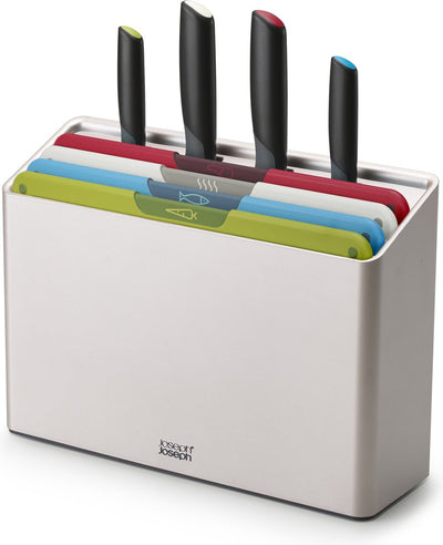 Joseph Joseph - Foilio Icon Plus planche à découper et couteaux 8 pièces - plastique - multicolore