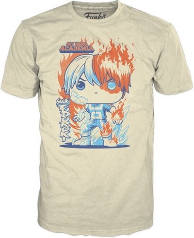 Tee-shirt en boîte Funko : my hero academia - shoto todoroki - m