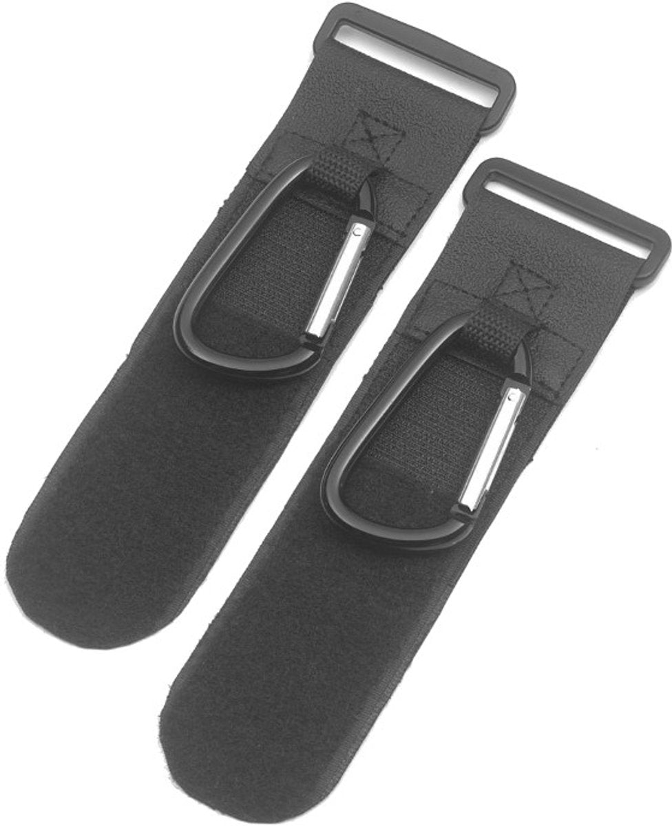 Yrda love to move Crochets pour poussette en aluminium de luxe yrda - noirs - conception robuste - s'adaptent à n'importe quelle poussette ou poussette - 7,5 x 4 cm