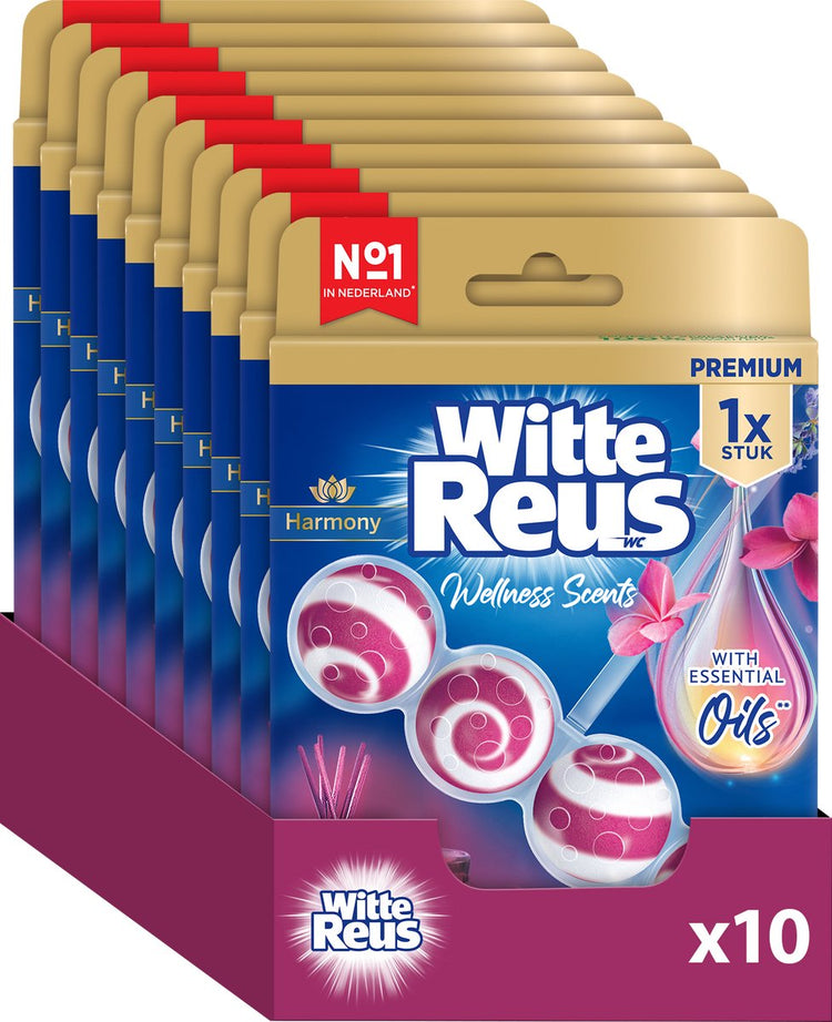 Witte Reus Wellness Fragrances Harmony Bloc WC 50 g - Blocs WC - Pack économique - 10 pièces