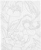 Creativ company toile de peinture avec impression, coquelicots, d: 1,6 cm, taille 24x30 cm, 360 g, 1 pièce