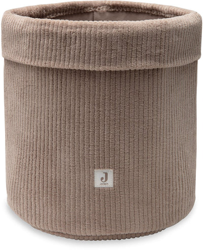 Panier de rangement Jollein - 14x18cm - côte nuageuse - café au lait