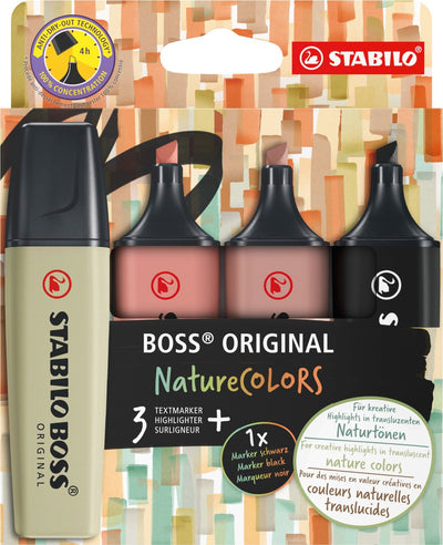 Stabilo Boss Naturecolors Tons naturels Marquage Marquage, 4e.