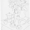 Creativ company toile à peindre avec impression, table de petit déjeuner, d: 1,6 cm, dimensions 24x30 cm, 360 gr, 1 pièce